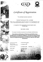 ISO 2004:2008 Quality System Certificate